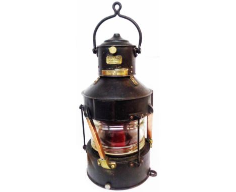 An old masthead lamp by Player &amp; Mitchell of Birmingham - converted to electricity
