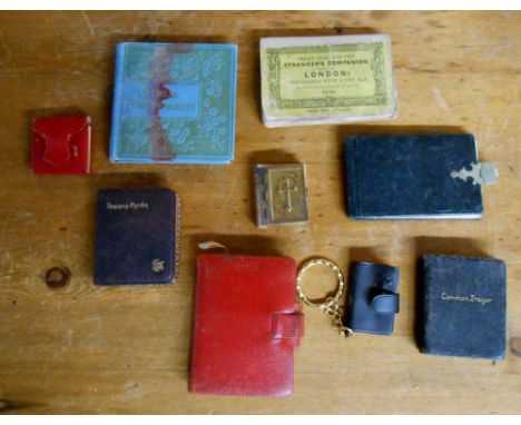 A bag containing a selection of assorted miniature books including Allan Bell and Co's Stranger's Companion Through London 18