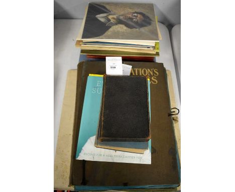 A selection of assorted books and prints, including: The Nations Pictures, parts 1-14, by Cassell &amp; Co; The Studio Librar