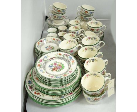A Spode 'Chinese Rose' pattern dinner service, including: six place settings and other additional items, comprising approxima
