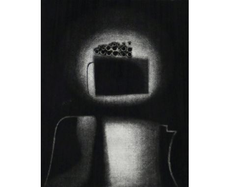 KELLER  Erich (1919 Konstanz - 2010 Costiglione d'Asti/Italien) "Abstrakt", Radierung in Schwarz auf Bütten, rechts unten sig