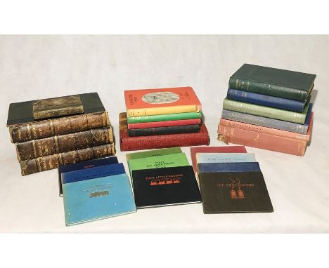 A collection of various vintage and antique books including early Rev. W. Awdry books with first edition "Branch Line Engine"