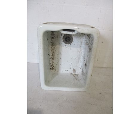 A vintage Belfast sink - length 54cm, width 41cm, height 29cm 