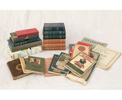 A collection of vintage ordanance survey maps and books, many themed around nature and walking