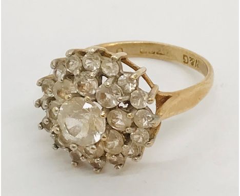 A 9ct gold dress ring