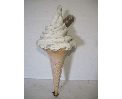  A large vintage advertising Ice Cream cone. Height approximately 138cm