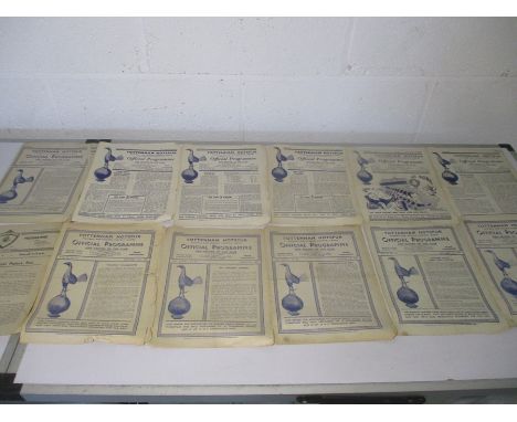 A selection of ten Tottenham Hotspur football club programmes (plus one Leytonstone F C). Dated from 1946 to 1953 - one from 