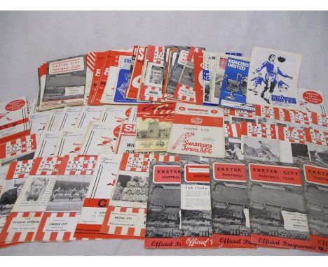 A collection of Exeter City Football Club match day programmes (dating from approx. 1967 to 1972 ), along with a small select