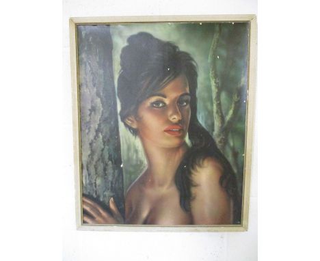 A retro print by J H Lynch "Tina" A/F