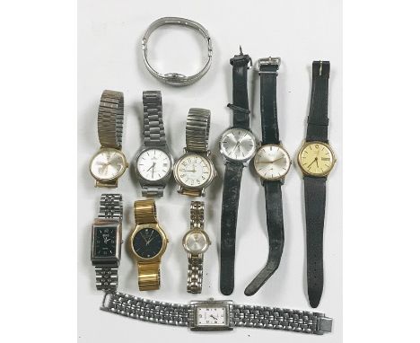 A collection of various watches including Mondaine, MuDu, Timex, Regency etc.