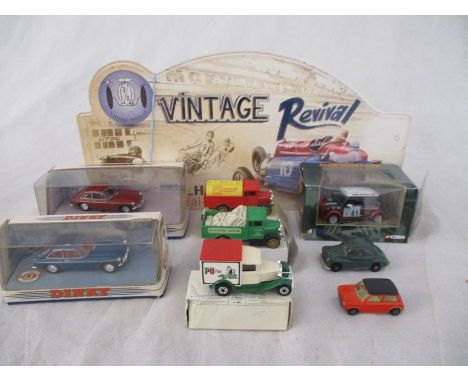 A small collection of Dinky, Corgi etc. including  two boxed Dinky MGB's, boxed Eddie Stobart mini and a replica "Vintage Rev