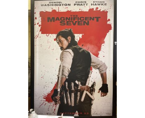 A Magnificent Seven film poster, 220 x 150 cm 