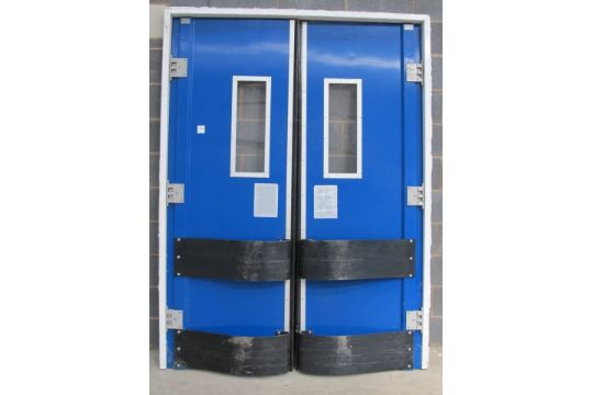 Double Internal Factory Industrial Doors Opens Both Ways