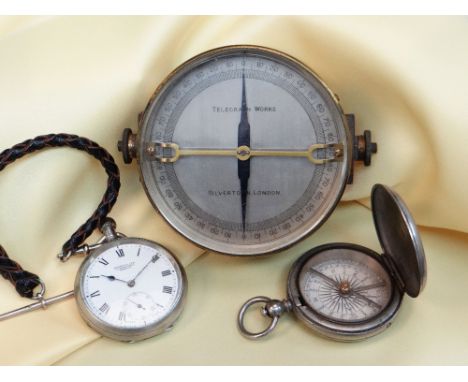 GROUP OF SCIENTIFIC INSTRUMENTS, including early 20th Century Silvertown Telegraph Co. (London) marine Galvanometer, 9cms dia