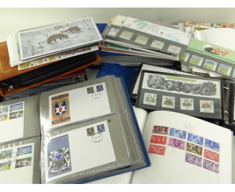 STAMPS: Collection of First Day covers and three small stockbooks containing Wilding Definitives, three books of GPO Post Off