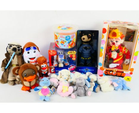 New Bright - Playskool - Others - A mixed lot of vintage and modern toys with some soft / plush toys, including an unboxed Mr