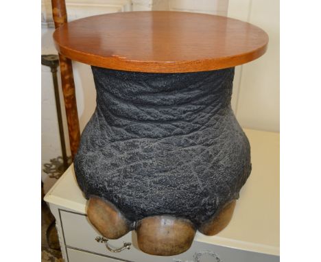 An elephant foot stool