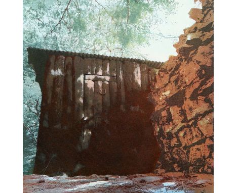 MALCOLM HUMBLE (CONTEMPORARY), "ENCLOSURE", signed, titled and numbered 15/85 in pencil, coloured etching, framed in hand-cra