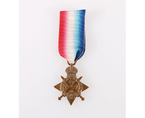 WWI Mons star 1914 to SS-476 PTE J A MURRAY ASC (Army Service Corps)