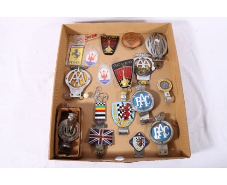 Automobile Association of Bengal chromed metal car badge or mascot stamped 6390, BARC British Automobile Racing Club car badg