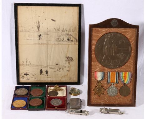 WWI medal group comprising of war medal and victory medal to Lieutenent G Reid, a Mons star to 26 Colonel Lieutenent G Reid 8