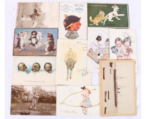 Collection of approximately one hundred (100) postcards to include six Ethel Parkinson cards, M Morris "An Attack in the Rear