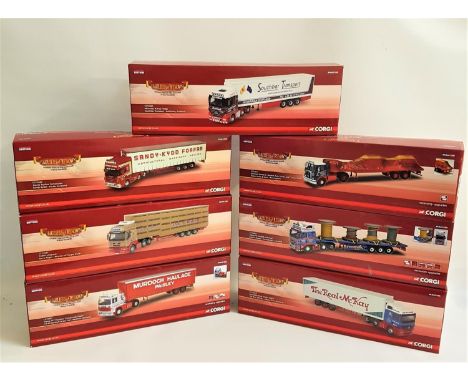 CORGI HAULIERS OF RENOWN DIE CAST VEHICLESincluding Adam Jones & Sons Atkinson, Robert Porter Volvo, The Real Mackay Mercedes