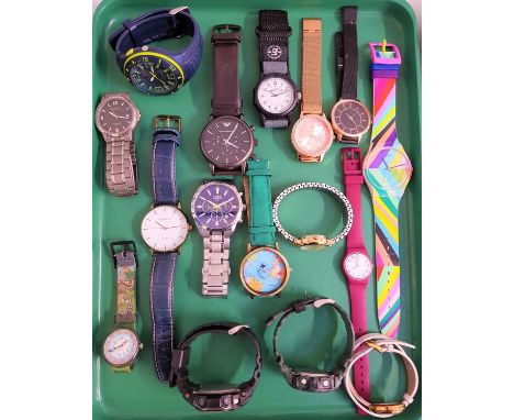 SELECTION OF LADIES AND GENTLEMEN'S WRISTWATCHESincluding Limit, Emporio Armani, Timex, Sekonda, Kartel, Swatch, Lorus, G-Sho