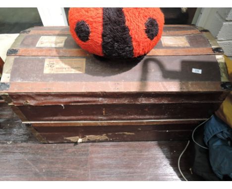 A vintage dome top trunk