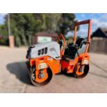 HAMM HD12 DOUBLE DRUM ROLLER *YEAR 2016, 1500 HOURS* C/W ROLE BAR