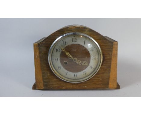 An Art Deco Enfield Mantle Clock In Need of Restoration, 22cm High