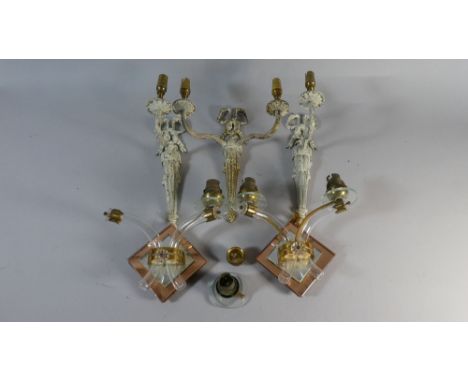A Collection of Various Vintage Wall Mounting Light Fittings