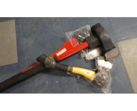 A Hand Axe, Full Length Axe and a Log Splitter Plus VAT