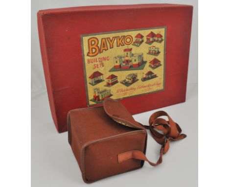 Bayko building set, in original box and a Kodak box camera, (2).