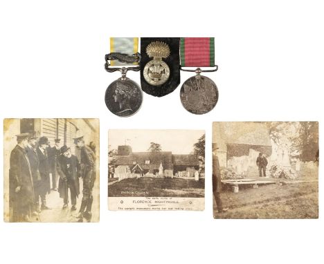 Crimean War. A historical Crimean War pair to Private J Kneller, Royal Welsh Fusiliers who was wounded in the trenches of Seb