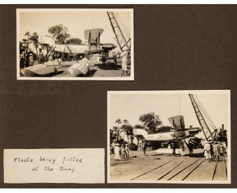 Fairey IIIF aircraft at Khartoum. An album of 31 monochrome photographs, dated February 1929, relating to the RAF Cape Flight