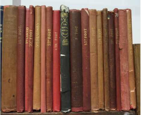 Historical Records of The British Army. 18 volumes, mixed editions, circa 1840s-80s, including Historical Record of The King'