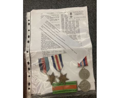 WWII Medals. A pair to Mrs Marjorie Stead (First Aid Post), comprising two Defence Medals, extremely fine and presented in a 