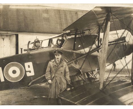 Royal Flying Corps. A photograph album, comprising approximately 100 snapshot and larger black and white photographs, includi