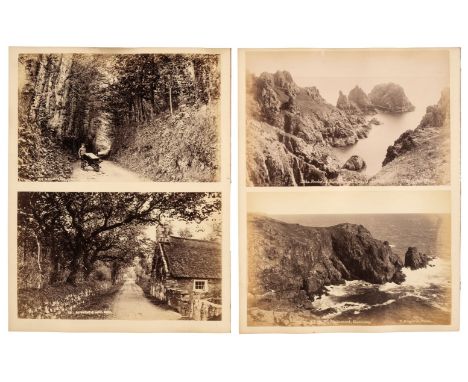 Channel Islands. A group of 27 photographs of the Channel Islands, c. 1880, albumen prints, some by T. Singleton, various siz