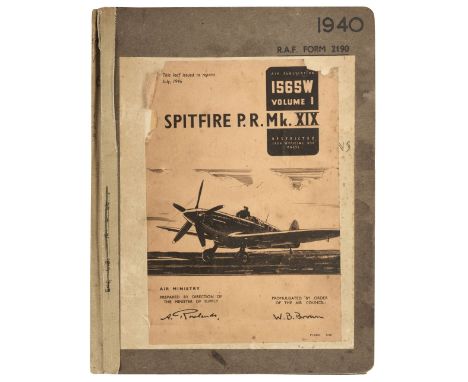 Pilot's Notes. Collection of WWII period pilot's notes comprising, Spitfire P.R. Mk.XIX dated 1940 however a 1946 reprint (15
