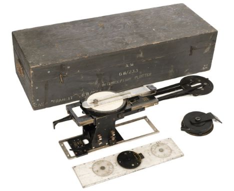 Lancaster Bomber. A WWII Navigator's Interception Plotter, a fine piece with Air Ministry data plate with Ref. No 6B/233 and 