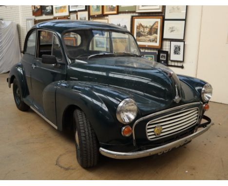 A 1958 Morris 1000, with replacement Fiat 1600cc engine, reg number 587 DJO, V5 and key present CONDITION REPORT: From a dece
