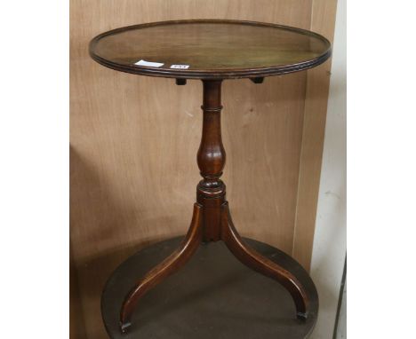 A George III mahogany tripod table, W.52cm