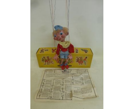 An early 1960s Pelham Puppet 'Noddy' of Enid Blyton fame, in very good condition with original bell, nicely strung with origi