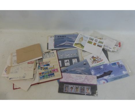 A small quantity of stamps including a limited edition Battle of Britain first day cover dated 15th August 2007 with three si