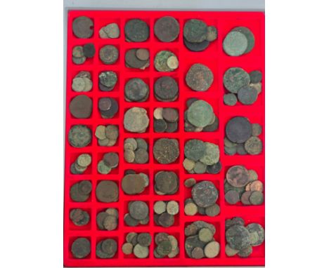 Metal Detector Finds - Roman Empire - A large mixed collection of bronze/billon various denominations and conditions,