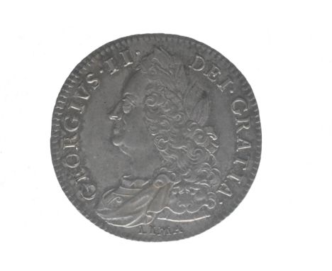 Kingdom of Great Britain - George II (1727-1760), 1746 Lima Silver Halfcrown, Older bustRef: KM-584.3; Sp-3695A.1745-46 LIMA 
