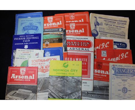 Football - good collection of 1940's/50's including Tottenham v Blackburn 49/50, Bishop Auckland v Pegasus AC/F 21/4/51, Arse