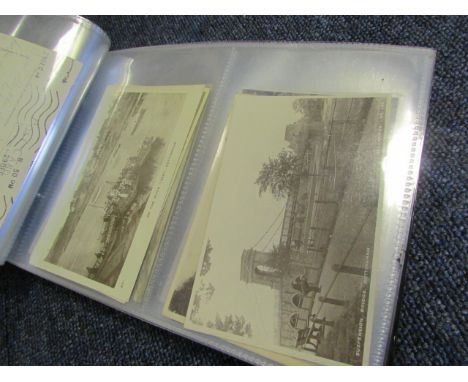 Nottinghamshire, very nice collection in small modern red album, R/P's, events, Royal Visit, etc (approx 57 cards)
